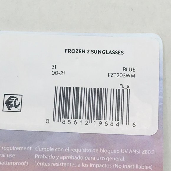 Disney Frozen 2 Princess Elsa 100% UV Girl's Sunglasses New In Package - Picture 3 of 9